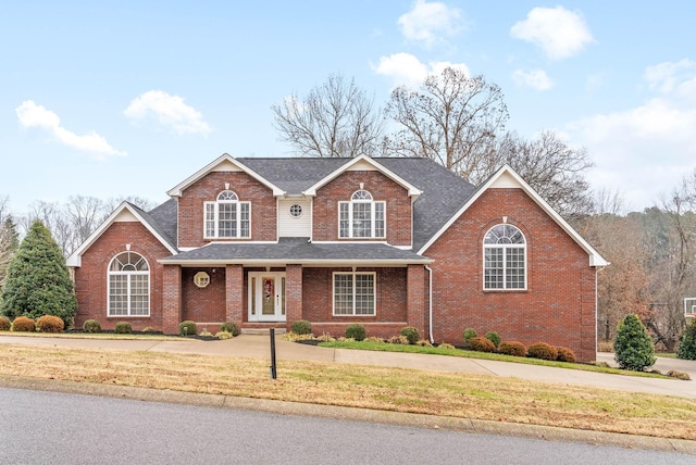 view of front property with a front yard