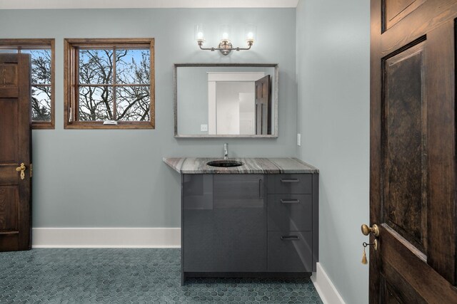 bathroom featuring vanity