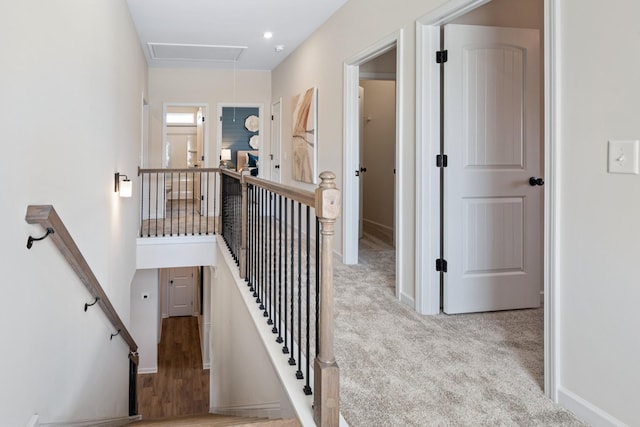 interior space featuring carpet flooring