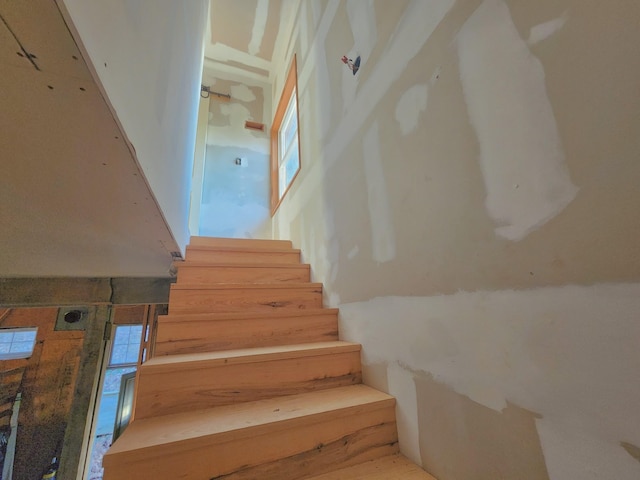 view of stairway