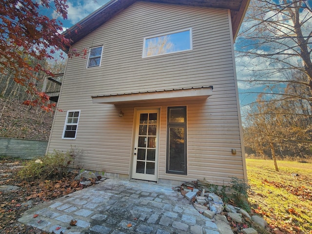 rear view of house featuring a patio area