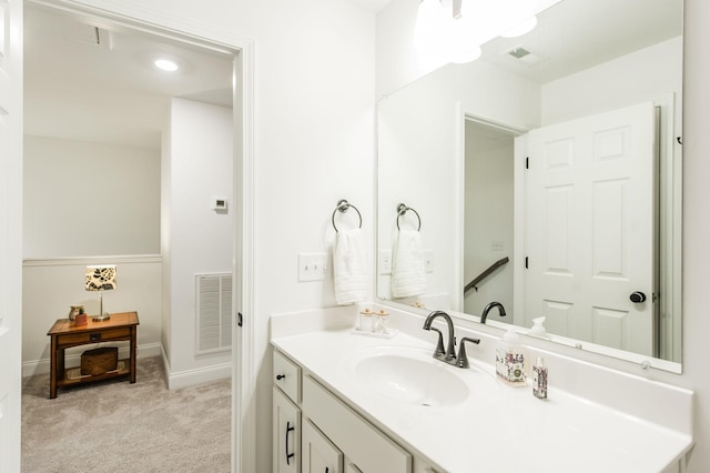 bathroom featuring vanity