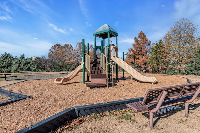 view of jungle gym