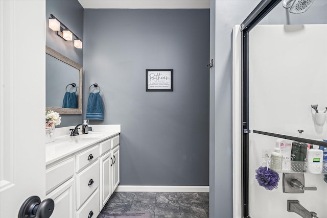 bathroom featuring vanity