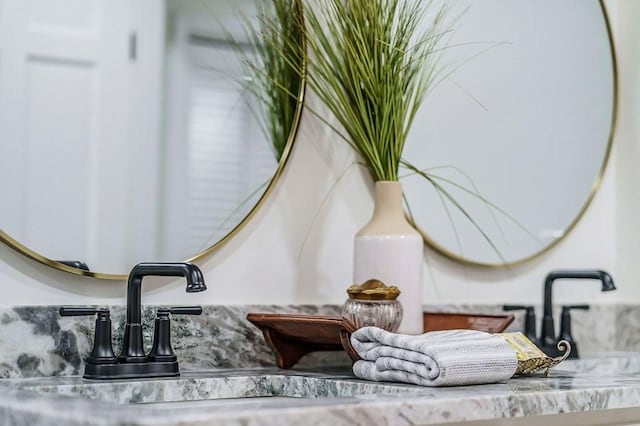 interior details featuring sink