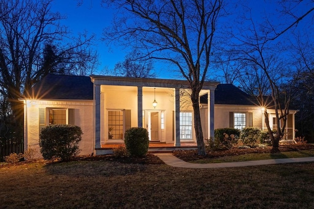 view of ranch-style home