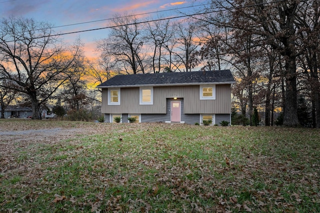 view of raised ranch