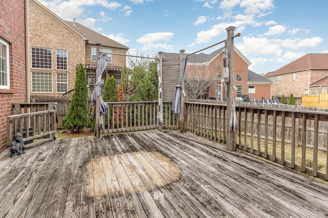 view of wooden terrace