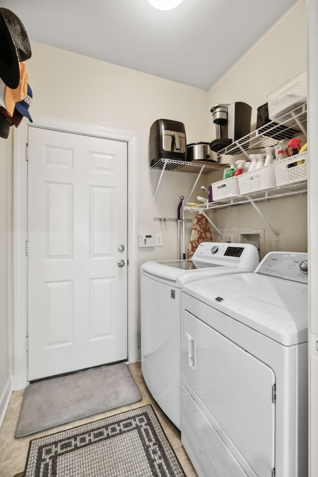 laundry room featuring washer and dryer