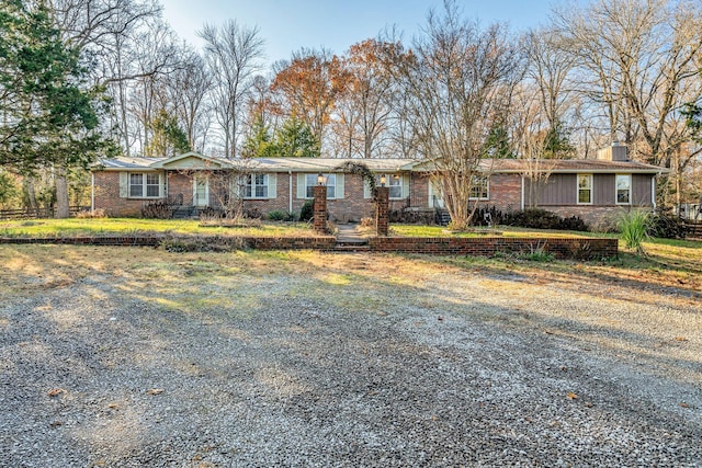 view of ranch-style house