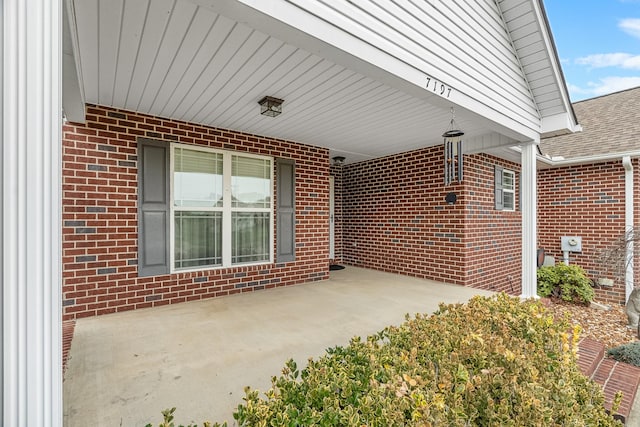 view of patio with covered porch