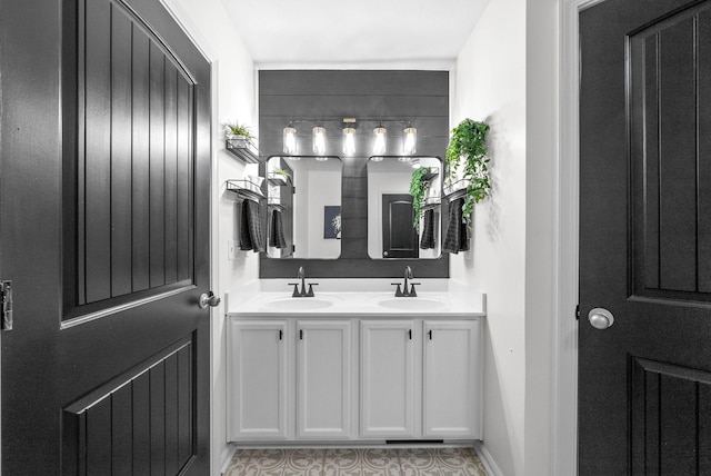 bathroom featuring vanity