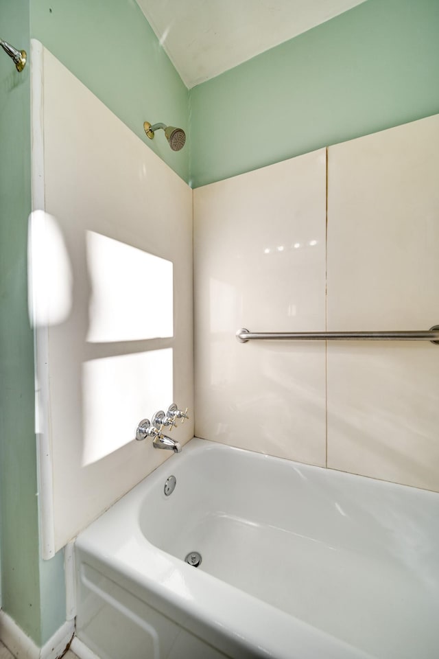 bathroom featuring bathtub / shower combination