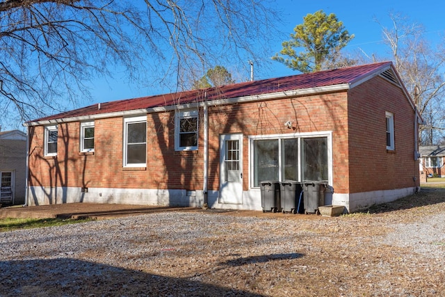 view of back of property