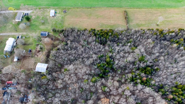 bird's eye view featuring a rural view