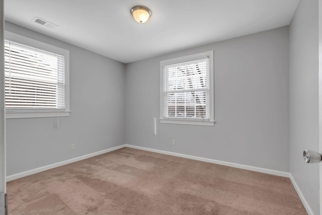 view of carpeted empty room