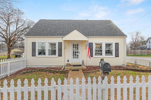 view of bungalow-style home