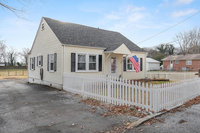 view of front of property