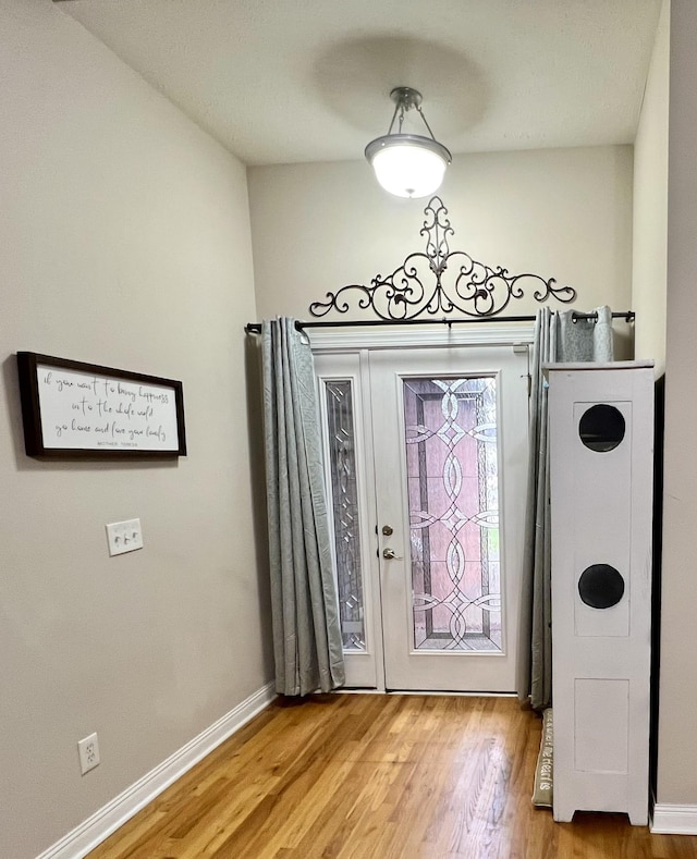 entrance foyer featuring hardwood / wood-style floors