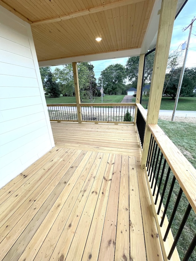 view of wooden terrace