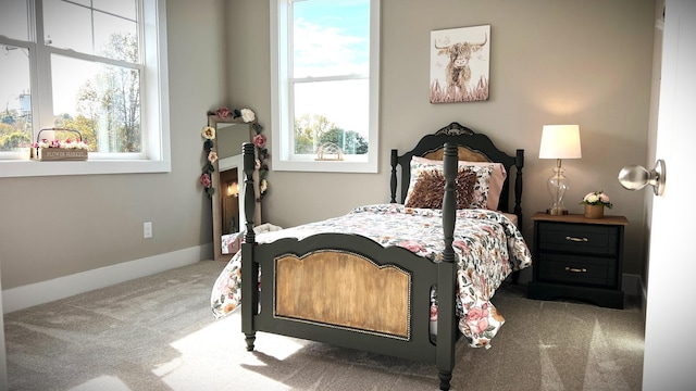 bedroom featuring carpet flooring