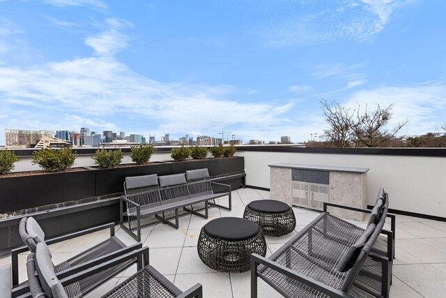 view of patio with outdoor lounge area