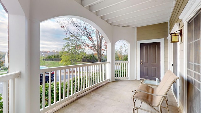 view of balcony