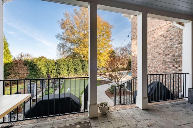 view of balcony