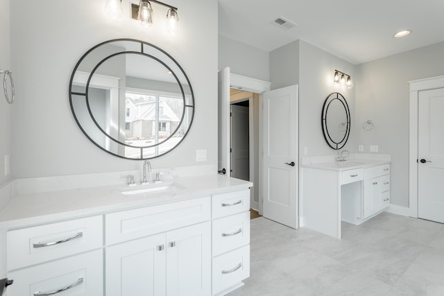 bathroom featuring vanity