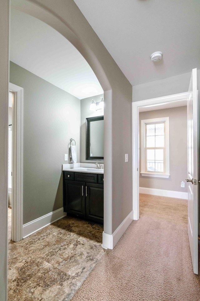 bathroom featuring vanity