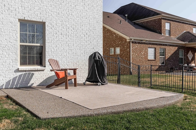 view of patio / terrace featuring area for grilling