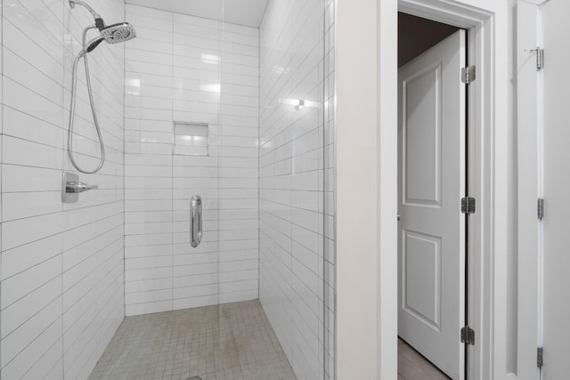 bathroom with walk in shower