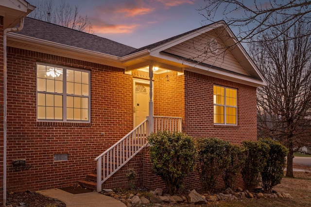 view of front of property