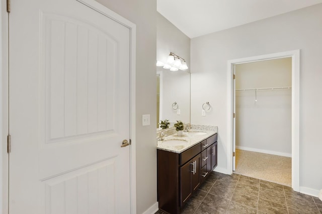 bathroom featuring vanity