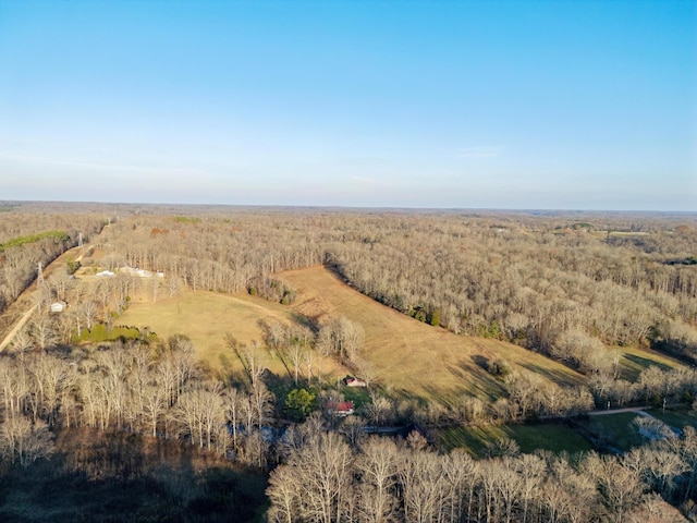 bird's eye view featuring a rural view