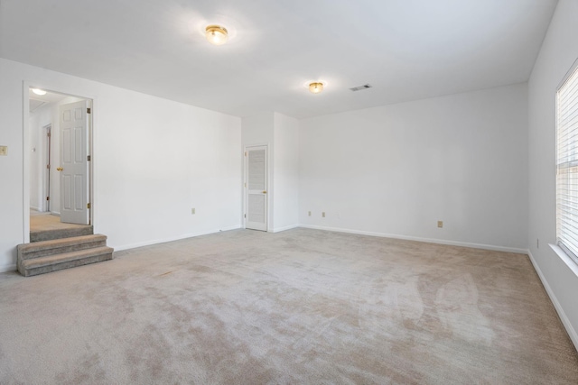 view of carpeted empty room