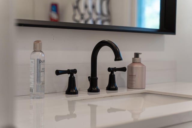 interior details featuring sink