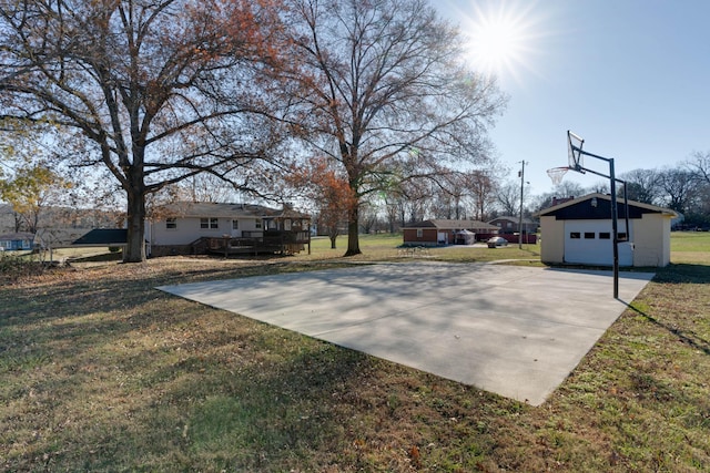 exterior space with a lawn