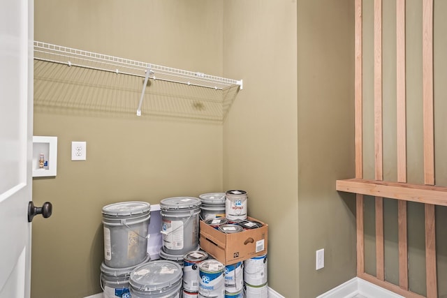 laundry room with hookup for a washing machine