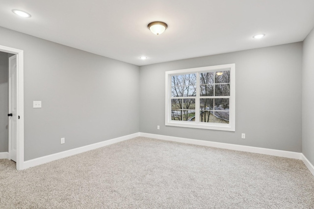 view of carpeted empty room