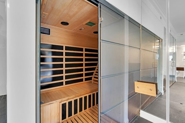 view of sauna / steam room