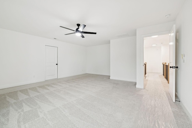 517 Matthew Miller Dr, Smyrna, TN 37167 - empty room featuring ceiling fan, light carpet, and a smoke detector