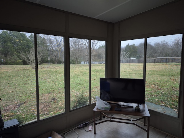 sunroom featuring a healthy amount of sunlight