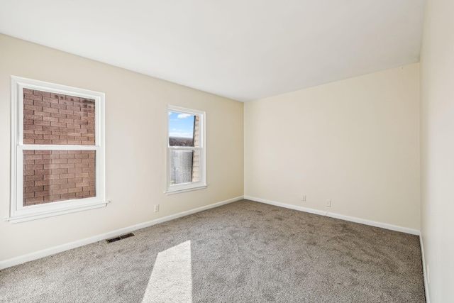 view of carpeted empty room