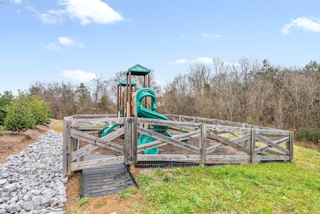 view of jungle gym