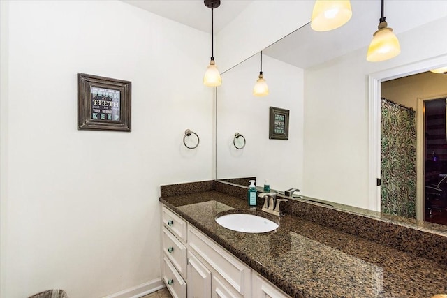 bathroom with vanity