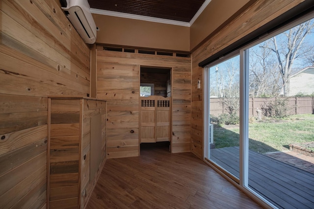 interior space with wood-type flooring