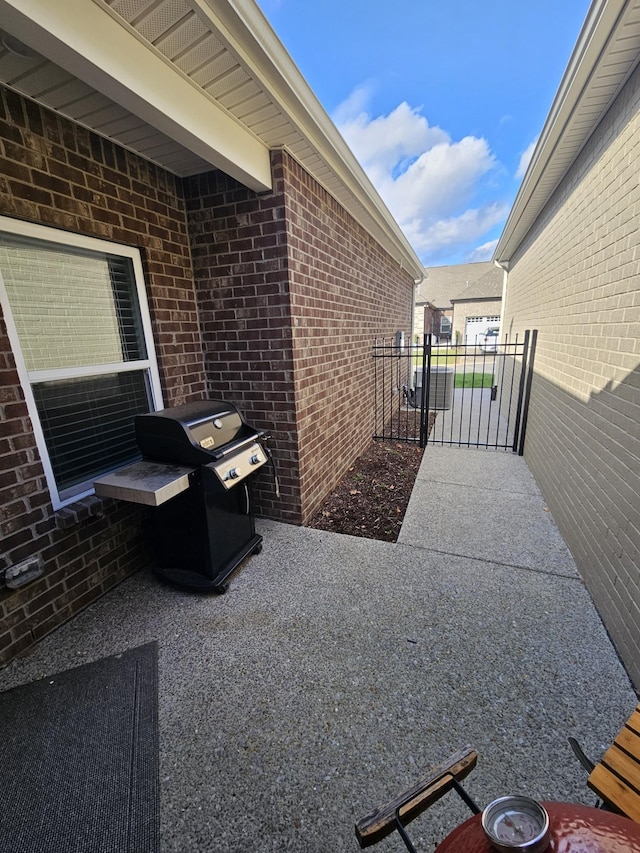 view of patio / terrace with area for grilling