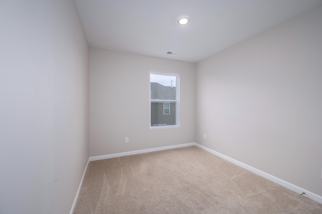 view of carpeted empty room