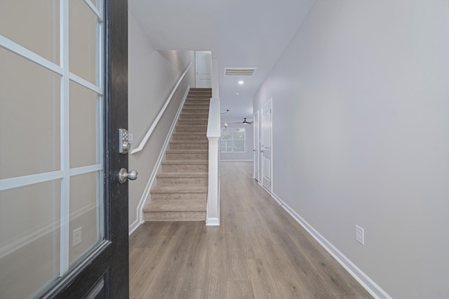 interior space featuring hardwood / wood-style floors